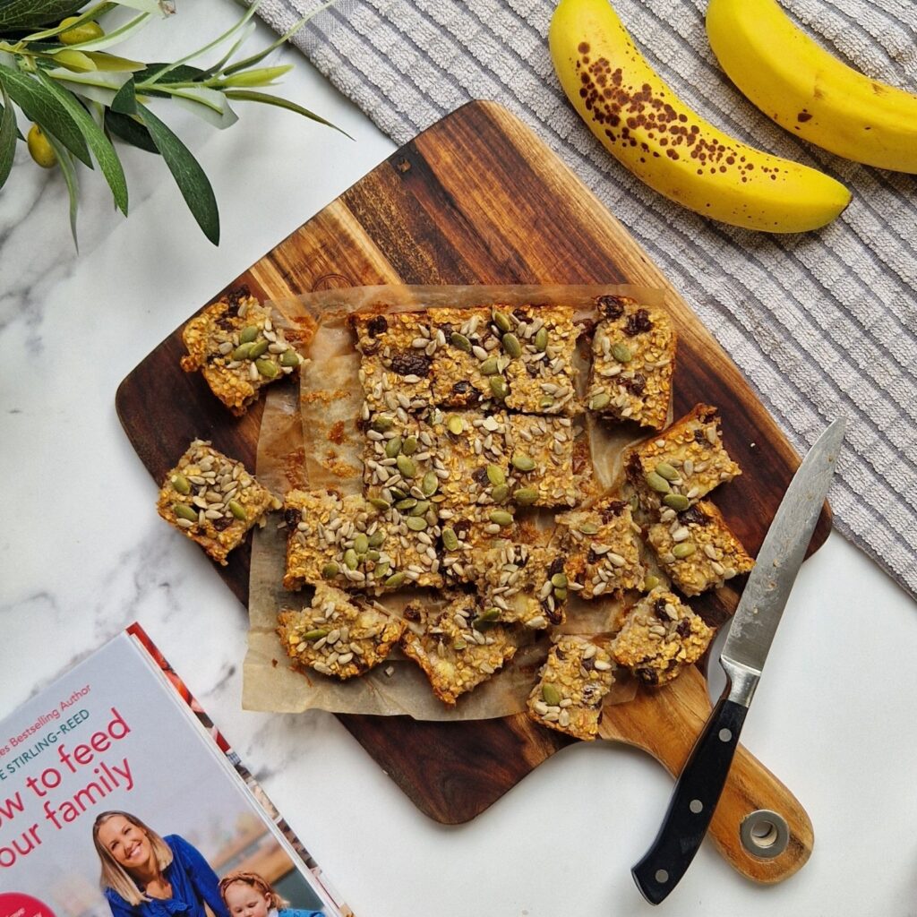 Baked Banana Bars (Baby and Toddler Friendly)