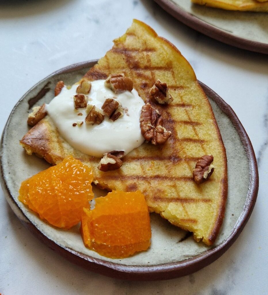 Orangey Breakfast Waffles