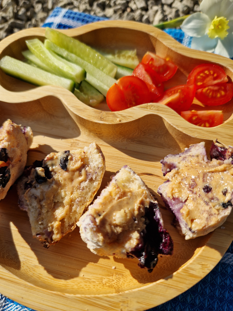 Easy Toddler Friendly Blueberry Bagels