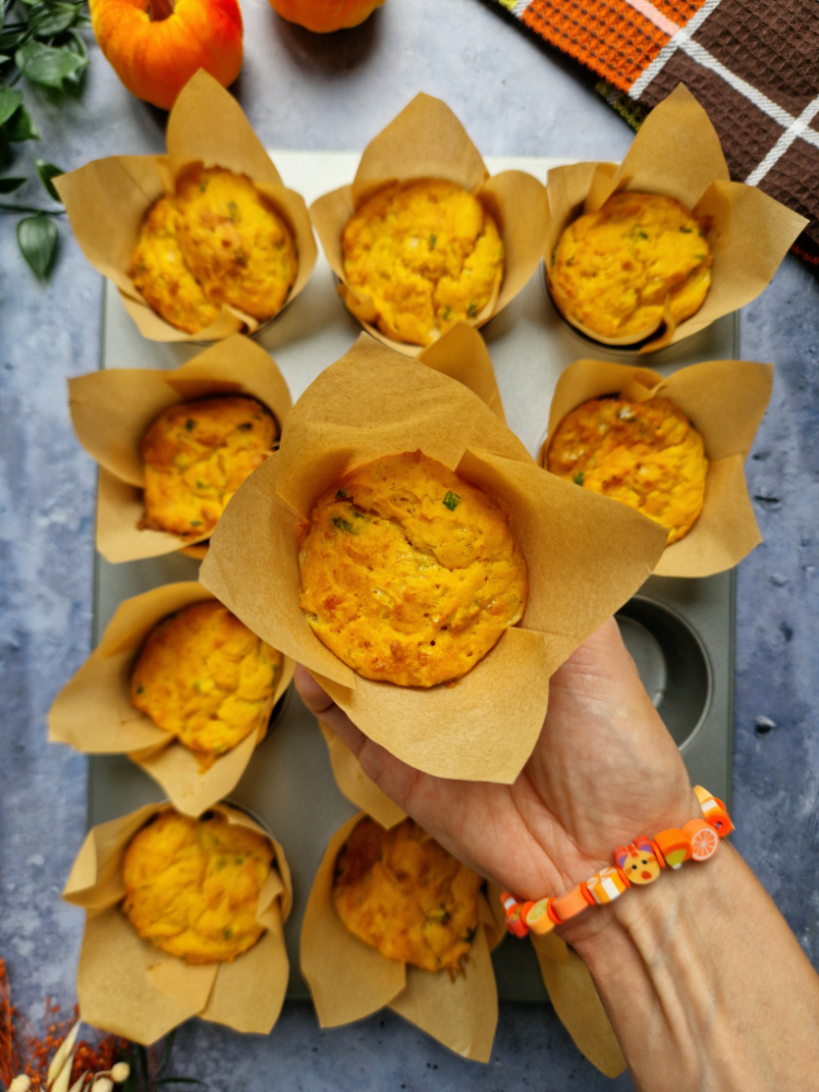 Cheese and Chive Pumpkin Muffins